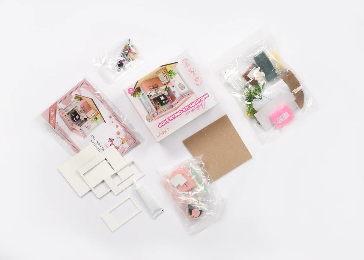 Miniature Ice Cream Shop Kit