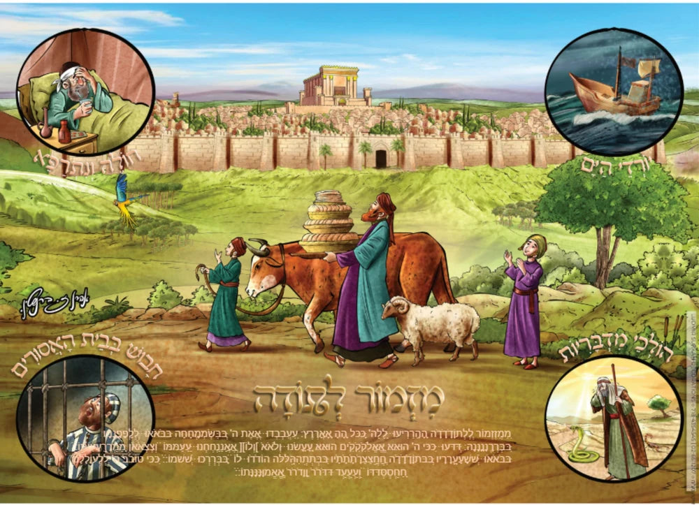 Laminated Poster 20" x 28"--Mizmor Lisoidah