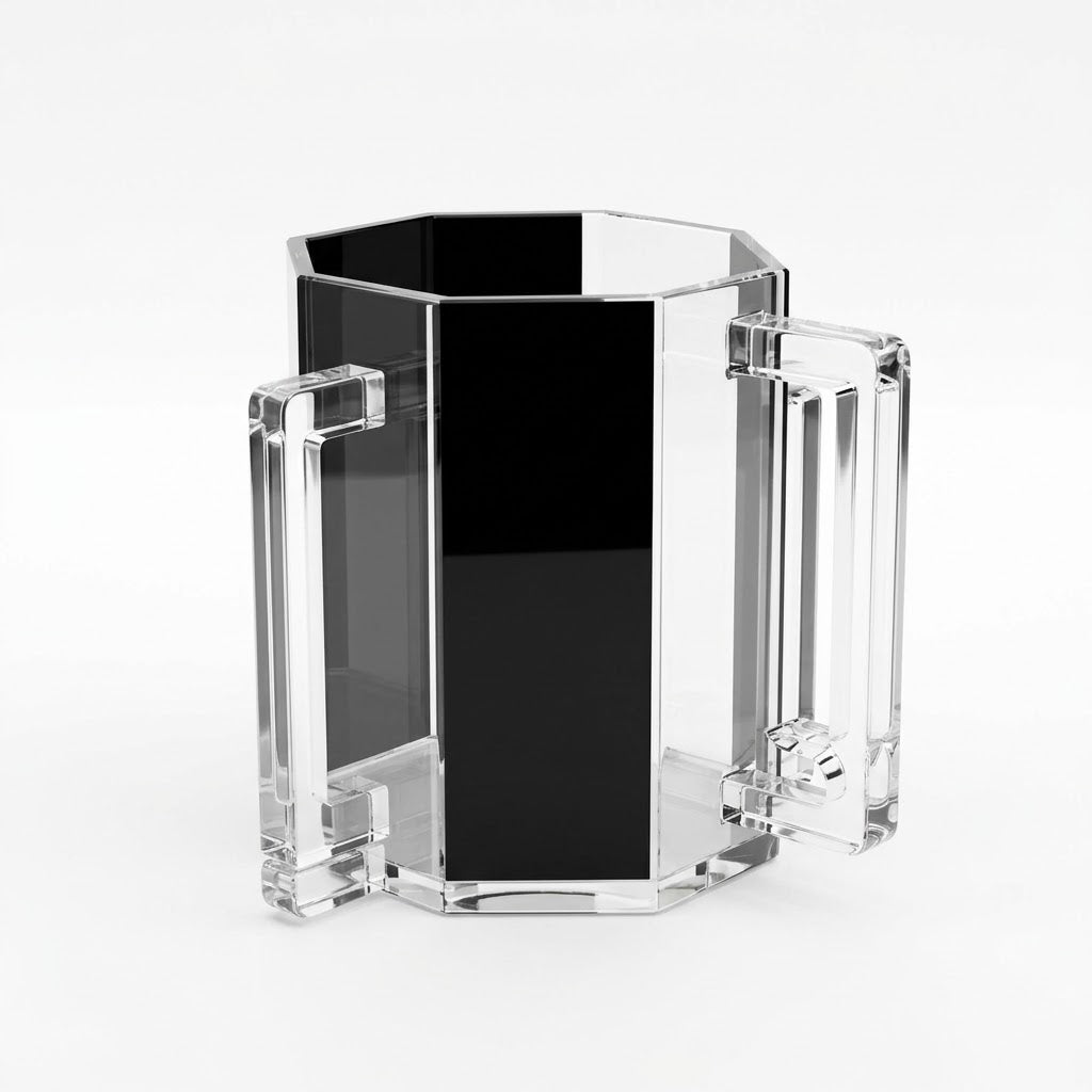 Black and Clear Acrylic Washing Cup (Netilat Yadayim)