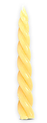 Ner Mitzvah Braided Beeswax Havdalah Candle - 6" Hand Dipped Bees Wax Braided Candle