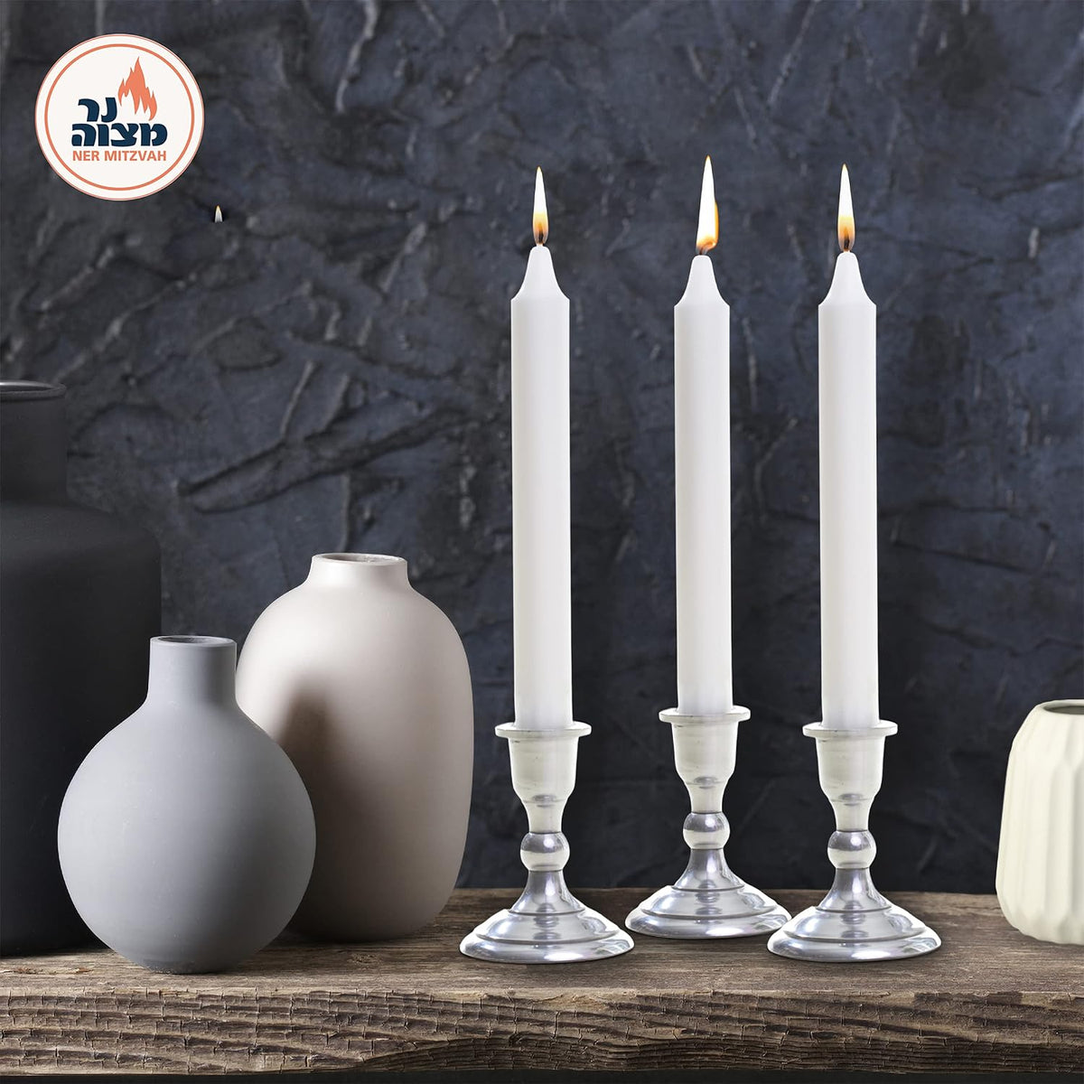 Ner Mitzve European shabbos candles 6 hour