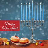 Scented Chanukah Candles Ocean Breeze Scent Blue 45 Count