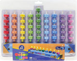 46 Pack Colorful Chanukah Lights - Wax