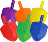 10pk Multi-Color Plastic Dreidels Medium Pack
