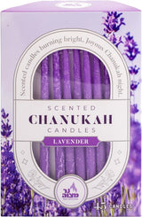 Scented Chanukah Candles Lavender Scent Purple 45 Count