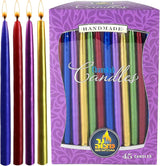 Metallic Multi Color Chanukah Candles