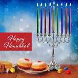 Metallic Multi Color Chanukah Candles