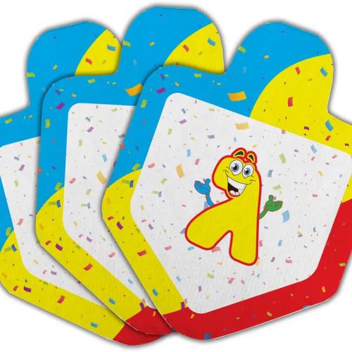 Chanukah Dreidel Shape Napkins