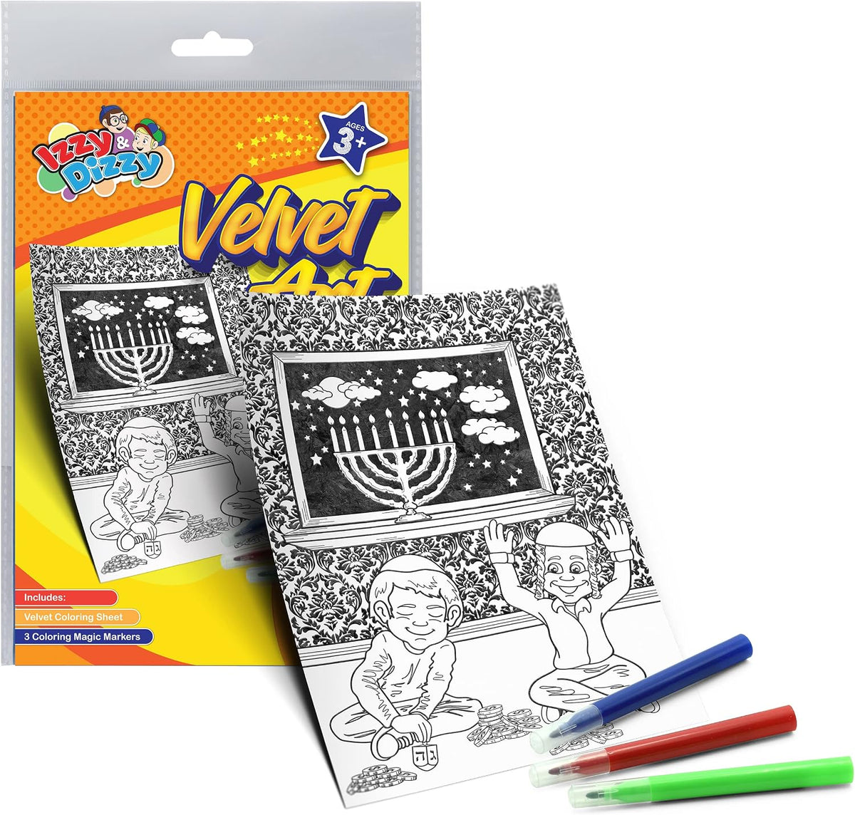 Izzy & Dizzy Chanukah Velvet Art