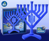 Spinning Driedel Menorah - Blue