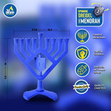 Spinning Driedel Menorah - Blue