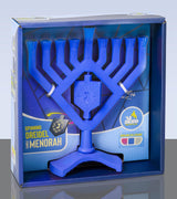 Spinning Driedel Menorah - Blue