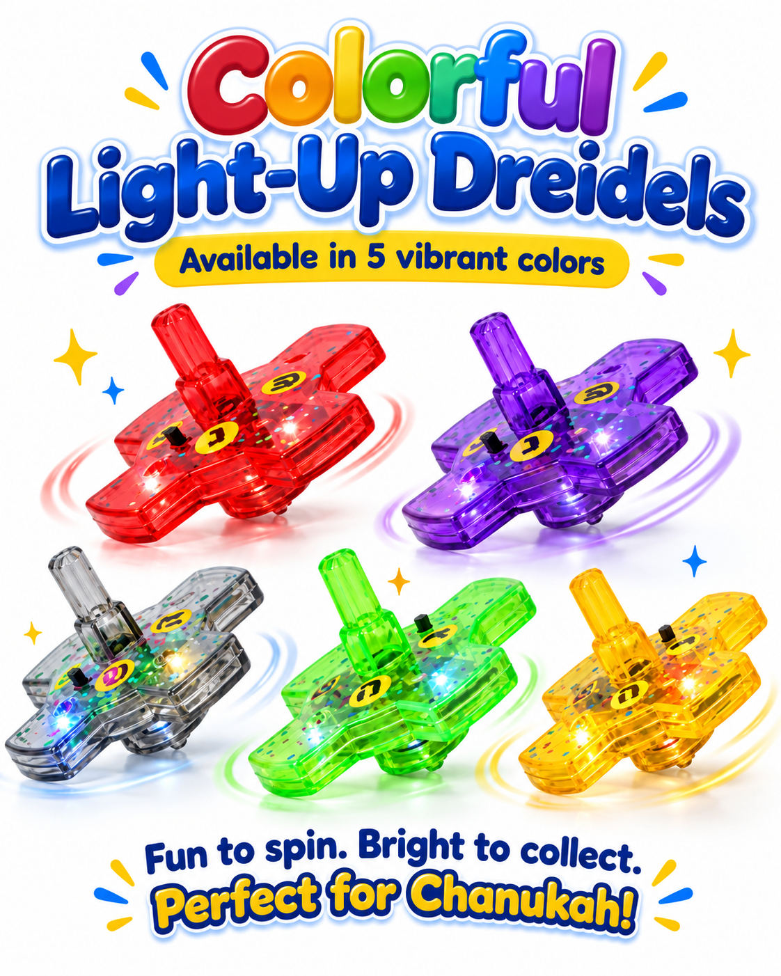 Light Up Square Dreidel