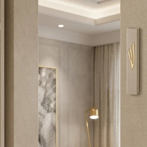 Polymer "Concrete" Mezuzah 30 cm, Stone - Like - Gold
