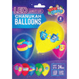 Chanukah Balloons - Light Up - 5 Pack