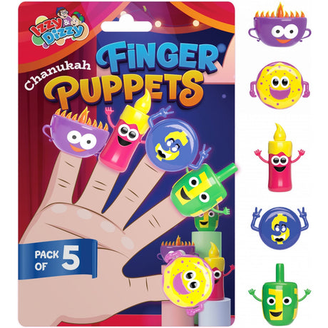 5 Pack Chanukah Finger Puppets