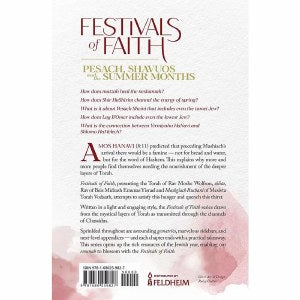 Festivals of Faith Pesach, Shavuos and Summer Months [Hardcover]