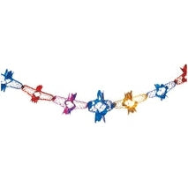 8" 11 Section Multi Colored Garland