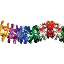 8" 24 Section Multi Colored Garland