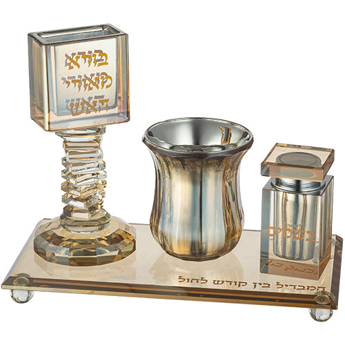 Crystal Havdala Set 22*11 cm