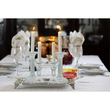 Glass Candlestick Set Pillar Design