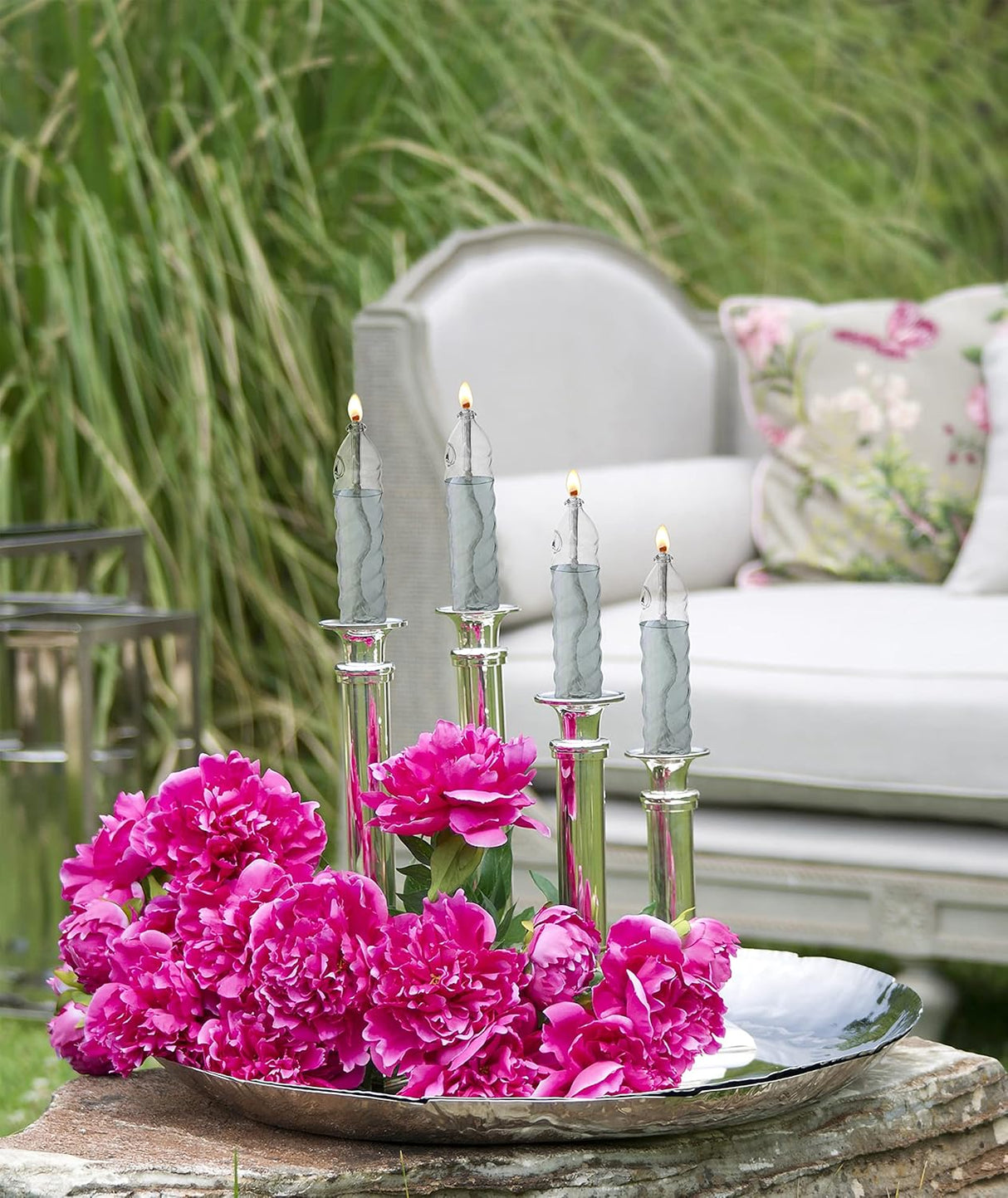 Twisted Candle Shape Glass