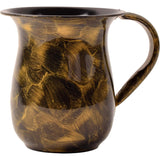 Stainless Steel Washing Cup - Smudged Black and Gold