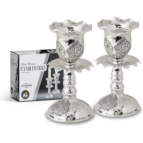 Candle Holder Silver Plated