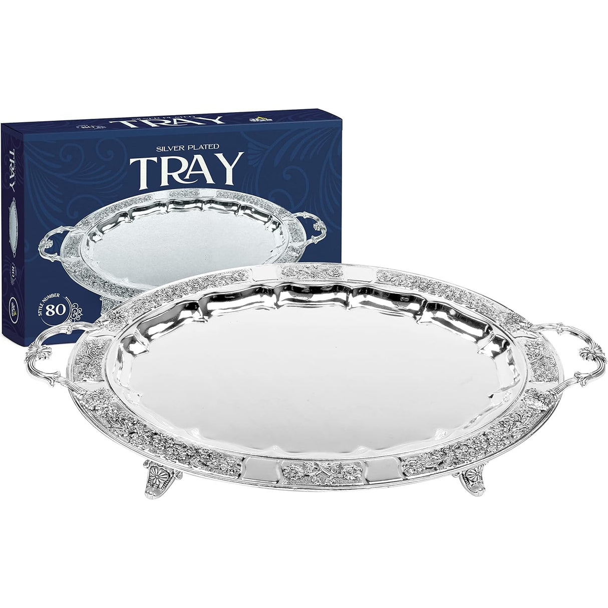 Silver Plated Oval Tray