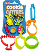 Chanukah Cookie Cutters - Plastic Set 5 Pcs.