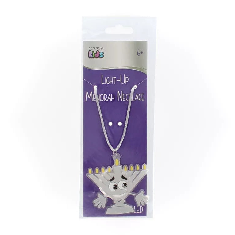 Light Up Menorah Necklace