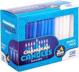 Ner Mitzvah Chanukah Candles Bulk Standard Size Family