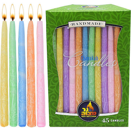 Pastel Chanukah Candles