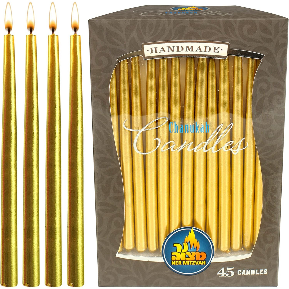 Golden Chanukah Candles