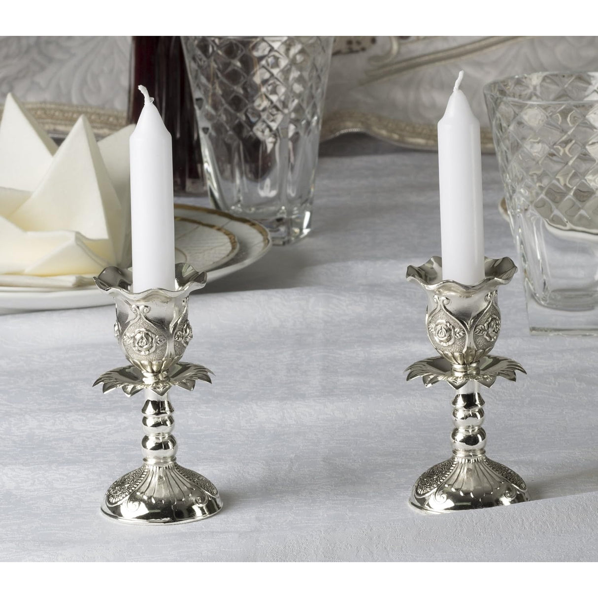 Candle Holder Silver Plated