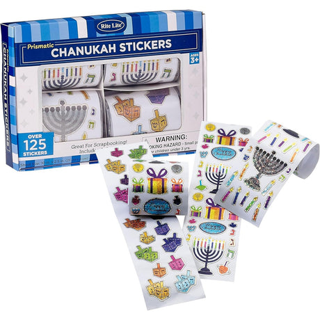 Rite Lite Chanukah Box of Chanukah Stickers! - Over 125 Stickers for Hours of Hanukkah Fun!