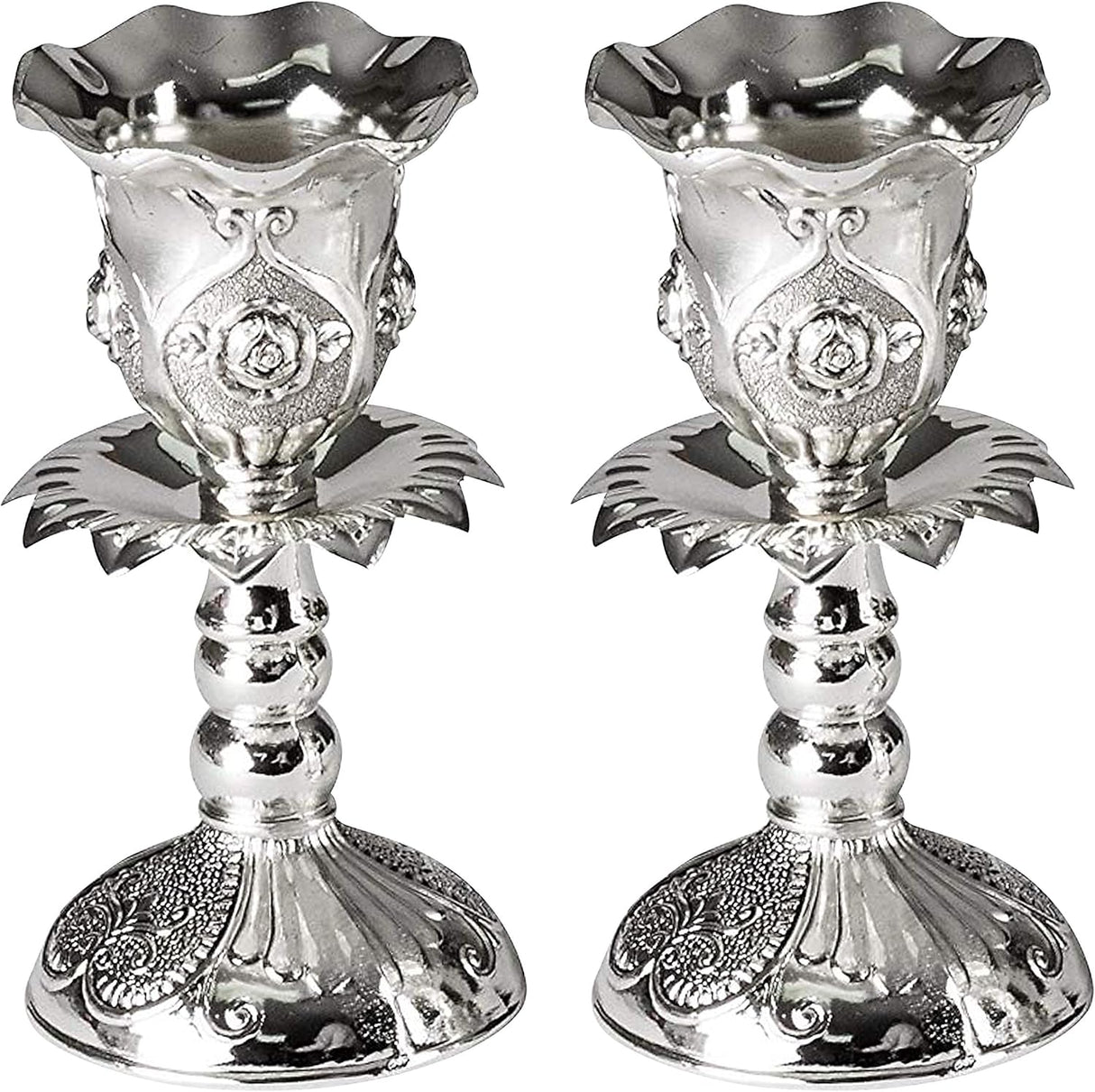 Candle Holder Silver Plated