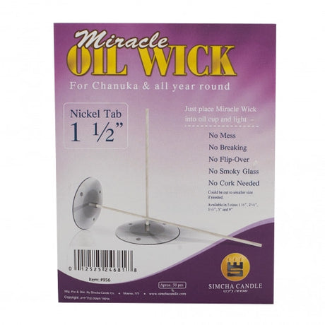 Miracle Oil Wicks 1.5 Nickle 50 pc