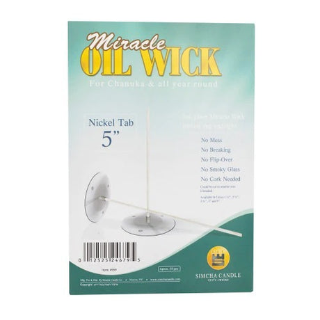 Miracle Oil Wicks 5" Nickle 50