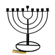 BLACK WIRE MENORAH