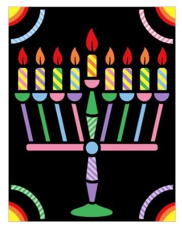 Chanukah Sticker Stacker Craft