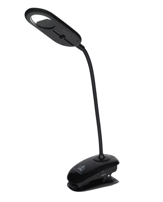 Or Le Shabbat Clip On Lamp - Black