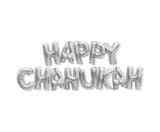 Chanukah Decorations Banner Foil Balloons Silver