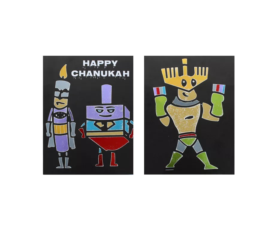 Chanukah Foil Art