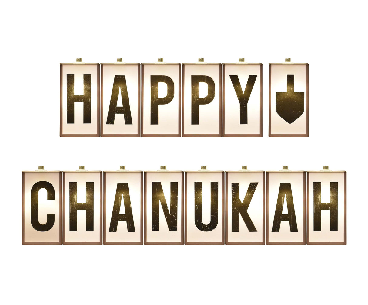 Chanukah Letter Box String Lights