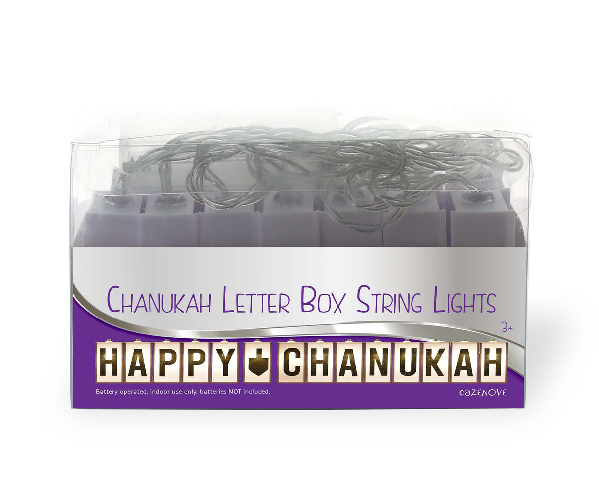 Chanukah Letter Box String Lights