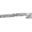 Noy Sukkah, Silver Metallic Garland- Silver Tip, 6' Long