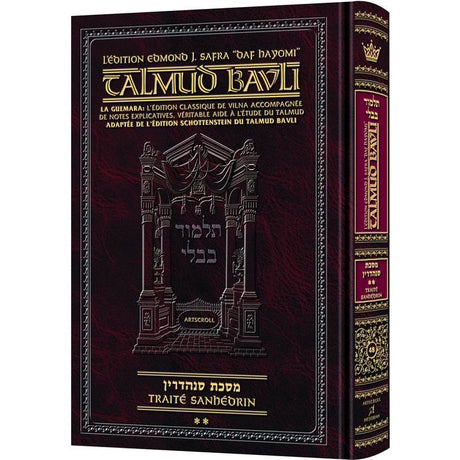 Artscroll: Guemara Sanhedrin, Daf Yomi COMPACT, Edmond J. Safra Ed - Vol 2: Chapitre 6-9 42b-84a