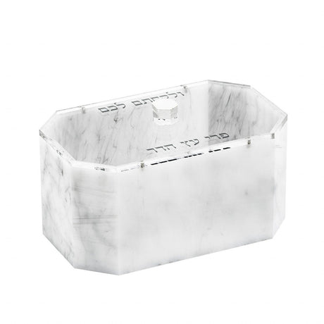 Esrog Box Acrylic Grey Marble