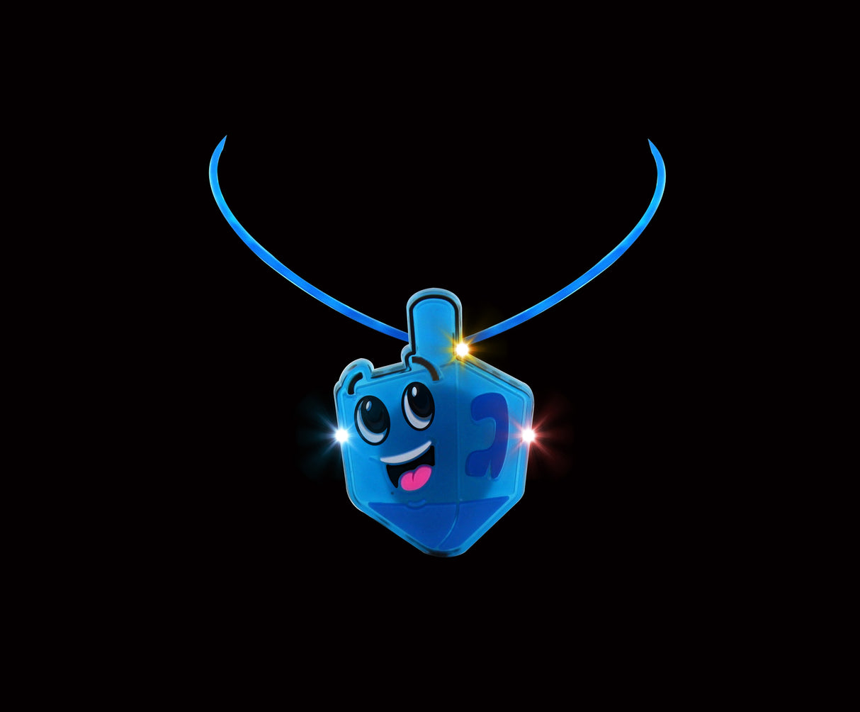 Light Up Dreidel Necklace